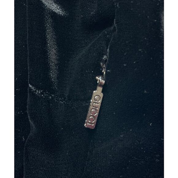 Gucci Dress Velvet Silk Wool Sleeveless Black V Neck LBD, Size Small, US4, IT40 - Picture 4 of 6